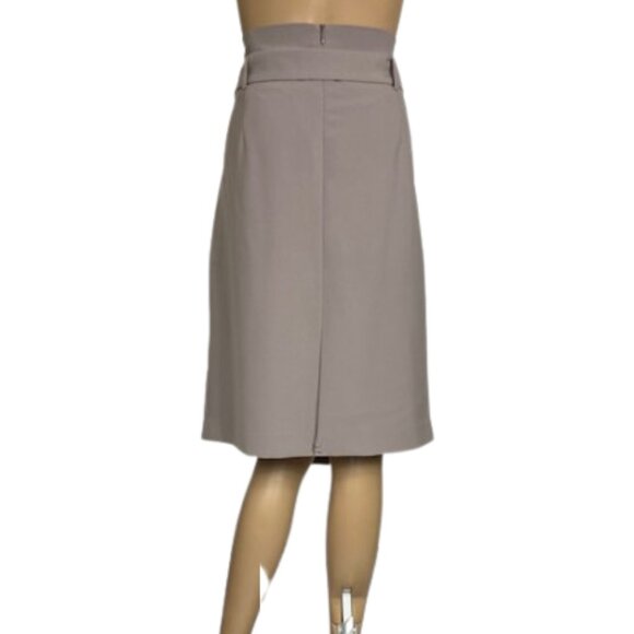 Contemporaine Pleated Midi Skirt with Belt - Picture 6 of 9